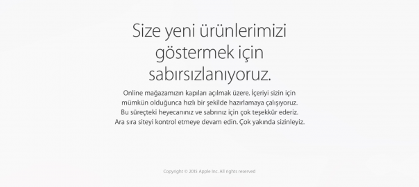 Apple Online Store yeni karşılama mesajıyla kapandı