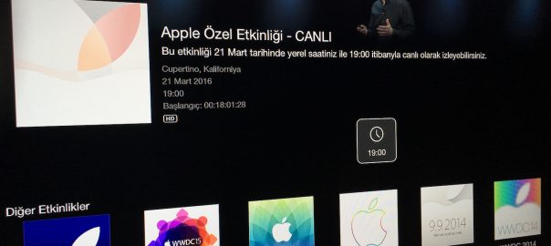 Eski Apple TV’ler için Apple Etkinlikleri kanalı eklendi