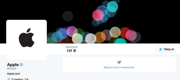 Apple 5 yıllık Twitter hesabını aktif hale getirdi