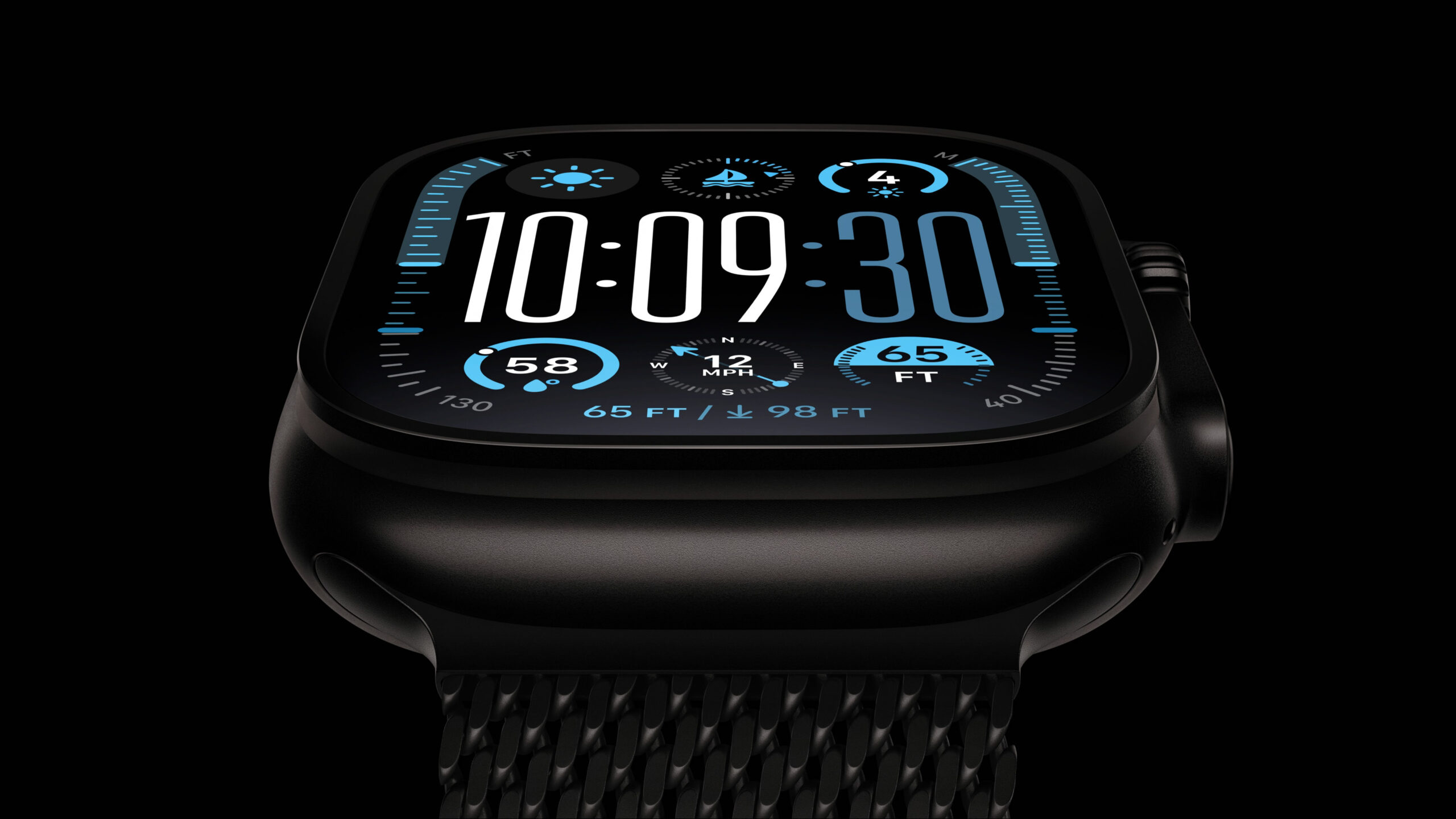 Apple Watch Ultra 2 Siyah Milano Loop